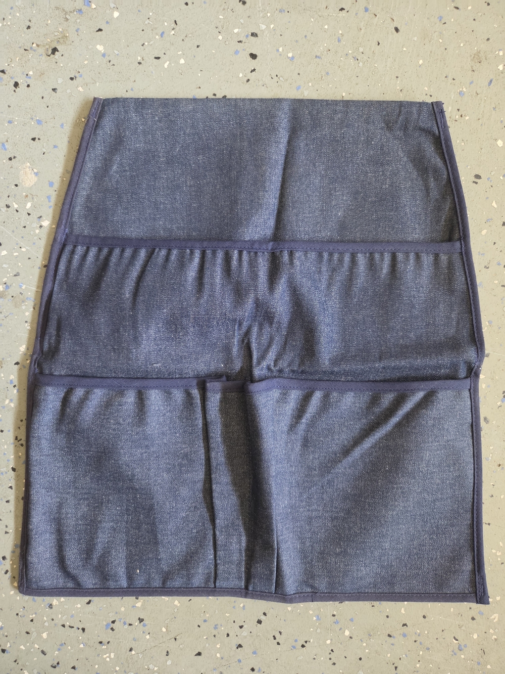 School Desk Denim Pocket Organizer
